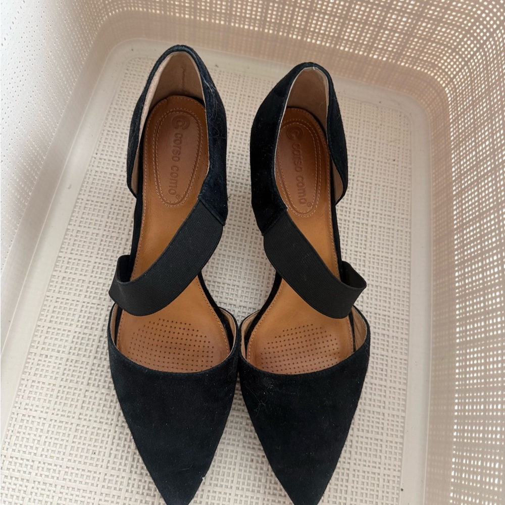 Corso Como Elegant Black Strap Heels